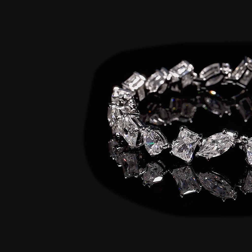 Fancy Cut Diamond Bracelet | Shanstones